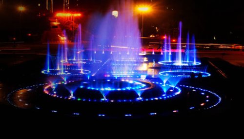 佛山家博城音樂噴泉表演